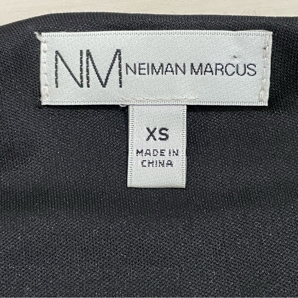 Neiman Marcus Women's XS Little Black Dress Lace Longsleeve Lined - Picture 10 of 14
